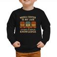 Media Center Is My Jam Library Reading Back To School Graphic Toddler Sweatshirt Media Center Is My Jam Library Reading Back To School Graphic Toddler Sweatshirt