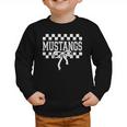 Mustangs High School Spirit Fan Team Mustang Back To School Graphic Toddler Sweatshirt