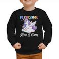 Preschool Here I Come Unicorn Back To School Girl Student Graphic Toddler Sweatshirt Preschool Here I Come Unicorn Back To School Girl Student Graphic Toddler Sweatshirt