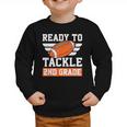 Ready To Tackle 2nd Grade Back To School Kids Football Graphic Toddler Sweatshirt