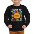 Ready To Tackle 3rd Grade Back To School Kids Football Graphic Toddler Sweatshirt