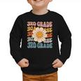 Retro 3rd Grade Daisy Colorful Back To School Third Grade Graphic Toddler Sweatshirt