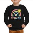 Retro Team TK Back To School Transitional Kindergarten Graphic Toddler Sweatshirt Retro Team TK Back To School Transitional Kindergarten Graphic Toddler Sweatshirt