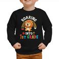 Roaring Into First Grade Lion 1st Grade Back To School Graphic Toddler Sweatshirt Roaring Into First Grade Lion 1st Grade Back To School Graphic Toddler Sweatshirt