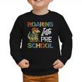 Roaring Into Preschool First Day Back To School Students Graphic Toddler Sweatshirt Roaring Into Preschool First Day Back To School Students Graphic Toddler Sweatshirt