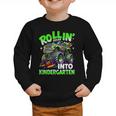 Rollin' Into Kindergarten Monster Truck Back To School Boys Graphic Toddler Sweatshirt Rollin' Into Kindergarten Monster Truck Back To School Boys Graphic Toddler Sweatshirt