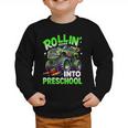Rollin' Into Preschool Monster Truck Back To School Boys Graphic Toddler Sweatshirt