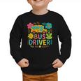 School Bus Driver Boho Floral Leopard Back To School Womens Graphic Toddler Sweatshirt