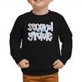 Second Grade Student Back To School Pastel Floral Bow Graphic Toddler Sweatshirt