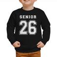 Senior 26 Class Of 2026 Front Back Grad Back To School Graphic Toddler Sweatshirt