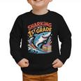 Sharking Into 1st Grade Back To School Shark Graphic Toddler Sweatshirt Sharking Into 1st Grade Back To School Shark Graphic Toddler Sweatshirt