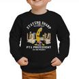 Stay Sharp PTA President Back To School Pencil Graphic Toddler Sweatshirt