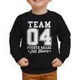 Team 4th Grade All-Stars Back To School Sports Jersey Graphic Toddler Sweatshirt
