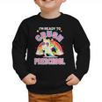 Welcome Back To School Unicorn Crushing Preschool Graphic Toddler Sweatshirt