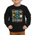 Women's Peace Out 5th Grade Retro Back To School Students Graphic Toddler Sweatshirt Women's Peace Out 5th Grade Retro Back To School Students Graphic Toddler Sweatshirt