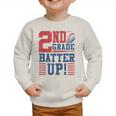 Baseball Second Grade Back To School 2nd Grade Batter Up Graphic Toddler Sweatshirt Baseball Second Grade Back To School 2nd Grade Batter Up Graphic Toddler Sweatshirt