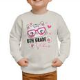 Cute 6th Grade Vibes Cat Kitten Lover Back To School Girls Graphic Toddler Sweatshirt