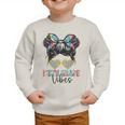 Fifth Grade Vibes Messy Hair Bun Girl Back To School 5th Graphic Toddler Sweatshirt Fifth Grade Vibes Messy Hair Bun Girl Back To School 5th Graphic Toddler Sweatshirt