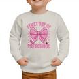 First Day Of Preschool Coquette Bow Back To School Girls Graphic Toddler Sweatshirt First Day Of Preschool Coquette Bow Back To School Girls Graphic Toddler Sweatshirt