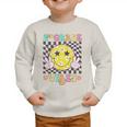 Girls 2nd Grade Vibes Smile Face Back To School Second Grade Graphic Toddler Sweatshirt Girls 2nd Grade Vibes Smile Face Back To School Second Grade Graphic Toddler Sweatshirt