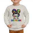 Girls Second Grade Back To School Cute Little Miss 2nd Grade Graphic Toddler Sweatshirt