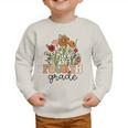 Groovy Fourth Grade Wildflowers Back To School 4th Grade Graphic Toddler Sweatshirt