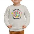 Groovy Watch Out Middle School Here I Come Back To School Graphic Toddler Sweatshirt