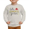 Hello Kindergarten Back To School Cute First Day Kids School Graphic Toddler Sweatshirt Hello Kindergarten Back To School Cute First Day Kids School Graphic Toddler Sweatshirt
