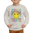 Hello Pre-K Coquette Bow Back To School Preschool Girl Graphic Toddler Sweatshirt Hello Pre-K Coquette Bow Back To School Preschool Girl Graphic Toddler Sweatshirt