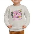 Hello Second 2nd Grade Leopard Tie Dye Girl Back To School Graphic Toddler Sweatshirt