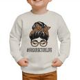 HR Director Leopard Messy Bun Appreciation Back To School Performance Graphic Toddler Sweatshirt HR Director Leopard Messy Bun Appreciation Back To School Performance Graphic Toddler Sweatshirt