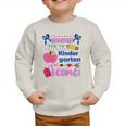 Kids Back To School Here I Come Kindergarten Girls TK Grad Graphic Toddler Sweatshirt