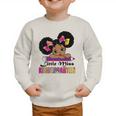 Little Miss Kindergarten Afro Puff Girl Back To School Graphic Toddler Sweatshirt Little Miss Kindergarten Afro Puff Girl Back To School Graphic Toddler Sweatshirt