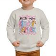 Little Miss Kindergarten Back To School Girls Coquette Bow Graphic Toddler Sweatshirt
