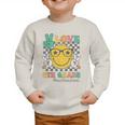 Peace Love 6th Grade Cute Smile Face Back To School Girls Graphic Toddler Sweatshirt Peace Love 6th Grade Cute Smile Face Back To School Girls Graphic Toddler Sweatshirt