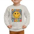 Preschool Vibes Retro Groovy Back To School Pre-K Graphic Toddler Sweatshirt Preschool Vibes Retro Groovy Back To School Pre-K Graphic Toddler Sweatshirt