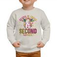 Ready To Crush Second 2nd Grade Back To School Unicorn Kids Performance Graphic Toddler Sweatshirt