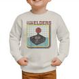 Respect Your Elders Retro Gamer Joystick Back To School Graphic Toddler Sweatshirt