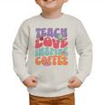 Teach Love Inspire Coffee Cute Teaching Quote Back To School Graphic Toddler Sweatshirt