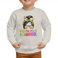 Women's Little Miss Preschool Messy Bun Tie Dye Back To School Girls Graphic Toddler Sweatshirt Women's Little Miss Preschool Messy Bun Tie Dye Back To School Girls Graphic Toddler Sweatshirt