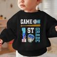 1st Grade Back To School Baseball Drip Ice Cream Game On Graphic Toddler Sweatshirt