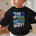 3rd Grade Back To School Baseball Drip Ice Cream Batter Up Graphic Toddler Sweatshirt