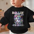 4th Grade Back To School First Day Girls Rollin Unicorn Graphic Toddler Sweatshirt 4th Grade Back To School First Day Girls Rollin Unicorn Graphic Toddler Sweatshirt