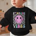 5th Grade Vibes Groovy Back To School Fifth Grade Girls Kids Graphic Toddler Sweatshirt