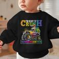 Back To School Boy Dinosaur I'm Ready To Crush Kindergarten Graphic Toddler Sweatshirt