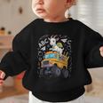 Back To School Goat School Bus 100 Days Of School Graphic Toddler Sweatshirt