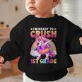 Back To School Unicorn Girls I'm Ready To Crush 1st Grade Graphic Toddler Sweatshirt