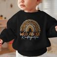Back To School Wild About Kindergarten Leopard Rainbow Graphic Toddler Sweatshirt