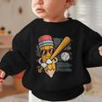 Baseball Player Pencil Back To School Cute Sport Students Graphic Toddler Sweatshirt