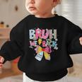 Bruh We Back Sixth Graders Back To School Coquette Bow Girl Graphic Toddler Sweatshirt